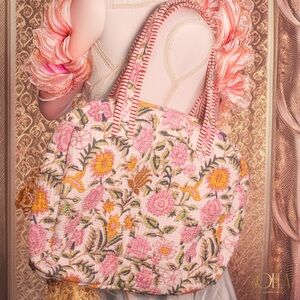 Soléa Cotton Sakura Tote - Zipper